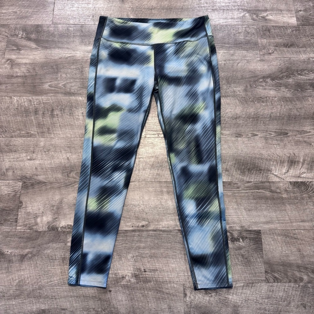 Athleta High Rise Alpine Chaturanga Yoga Tight Jasper Green Womens Sz. L